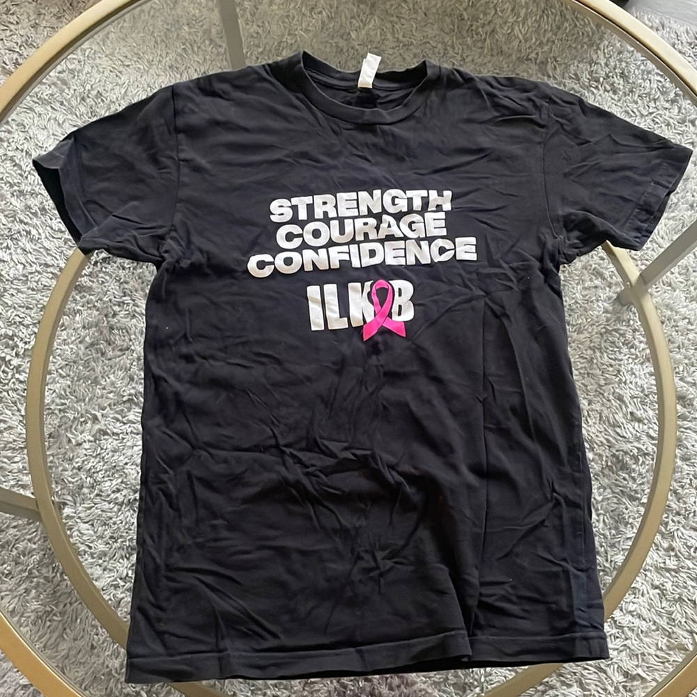 ILoveKickboxing Breast Cancer Awareness T-Shirt. Very Lightly Worn.